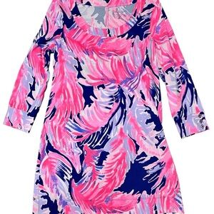 Vibrant Pink and Blue Lilly Pulitzer Size Medium Dress